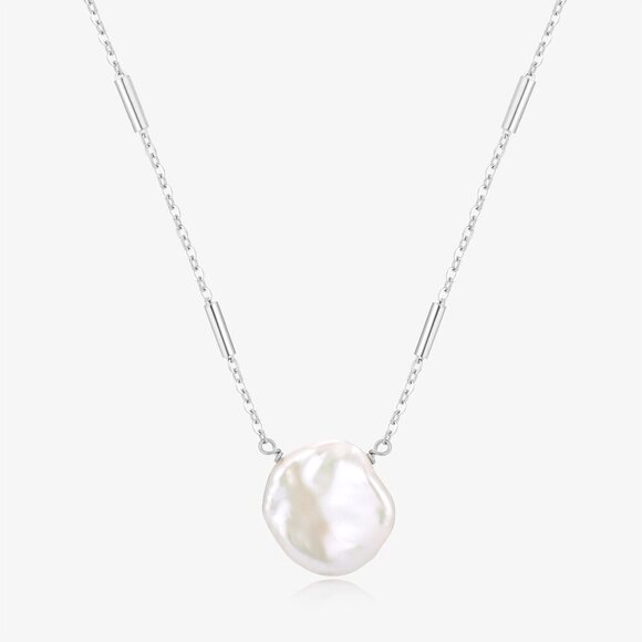 Big Patel Pearl Elegant Gold and Silver Chain Necklaces - Picture 4 of 7